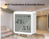 Wifi sıcaklık ve nem sensörü kablosuz akıllı termometre higrometre dedektörü - Thumbnail (2)