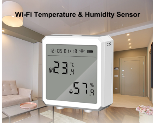Wifi sıcaklık ve nem sensörü kablosuz akıllı termometre higrometre dedektörü - 1